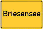 Place name sign Briesensee