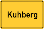 Place name sign Kuhberg
