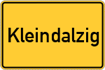 Place name sign Kleindalzig