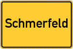 Place name sign Schmerfeld