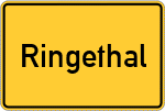 Place name sign Ringethal