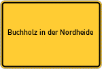 Place name sign Buchholz in der Nordheide