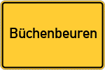 Place name sign Büchenbeuren