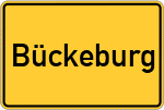 Place name sign Bückeburg