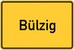 Place name sign Bülzig