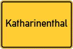 Place name sign Katharinenthal