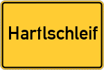 Place name sign Hartlschleif