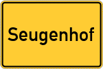 Place name sign Seugenhof