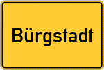 Place name sign Bürgstadt