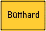 Place name sign Bütthard