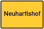 Place name sign Neuhartlshof
