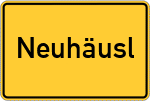 Place name sign Neuhäusl