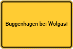 Place name sign Buggenhagen bei Wolgast