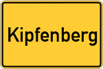 Place name sign Kipfenberg