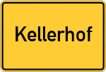 Place name sign Kellerhof