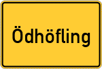 Place name sign Ödhöfling