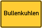 Place name sign Bullenkuhlen