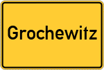 Place name sign Grochewitz