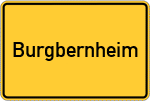 Place name sign Burgbernheim