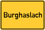 Place name sign Burghaslach
