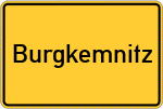 Place name sign Burgkemnitz