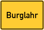 Place name sign Burglahr