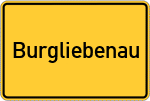 Place name sign Burgliebenau