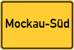 Place name sign Mockau-Süd