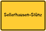 Place name sign Sellerhausen-Stünz