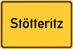 Place name sign Stötteritz