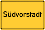 Place name sign Südvorstadt