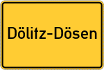 Place name sign Dölitz-Dösen