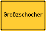 Place name sign Großzschocher