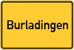 Place name sign Burladingen