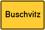 Place name sign Buschvitz