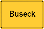 Place name sign Buseck