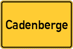 Place name sign Cadenberge