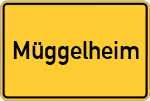 Place name sign Müggelheim