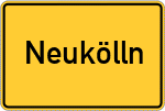 Place name sign Neukölln