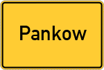 Place name sign Pankow