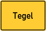 Place name sign Tegel