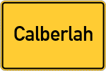 Place name sign Calberlah