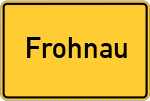 Place name sign Frohnau