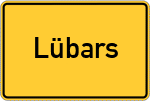 Place name sign Lübars