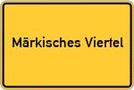 Place name sign Märkisches Viertel