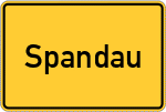Place name sign Spandau