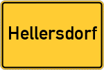 Place name sign Hellersdorf