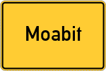 Place name sign Moabit