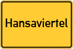 Place name sign Hansaviertel