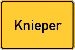 Place name sign Knieper